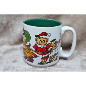 Vintage Potpourri Designs "Merry Bears" Christmas Mug 2000 Holiday Festive Cup
